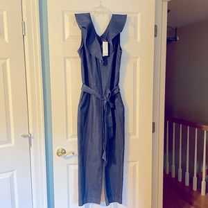 NWT BANANA REPUBLIC DENIM JUMPSUIT SIZE 10 PETITE